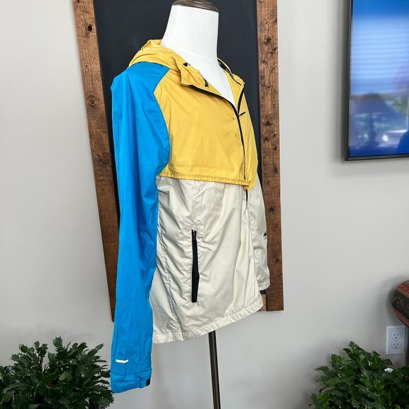 Nike Windrunner Solar Flare Trail Jacket Mens L Hooded Colorblock Windbreaker - Picture 15 of 16